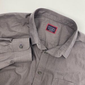 Untuckit Shirt Mens Extra Large Relaxed Gray Sangiovese Wrinkle Free Business XL